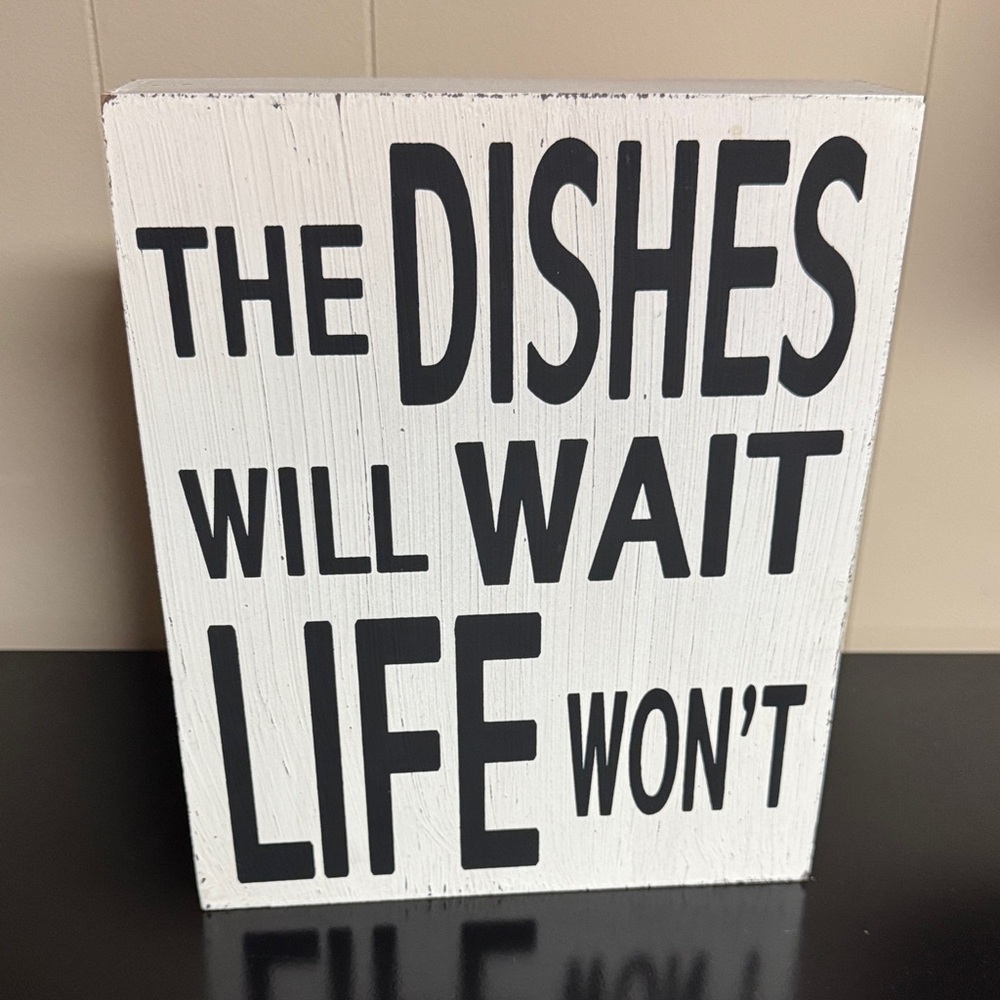 Inspirational Wall Sign with Bold Text